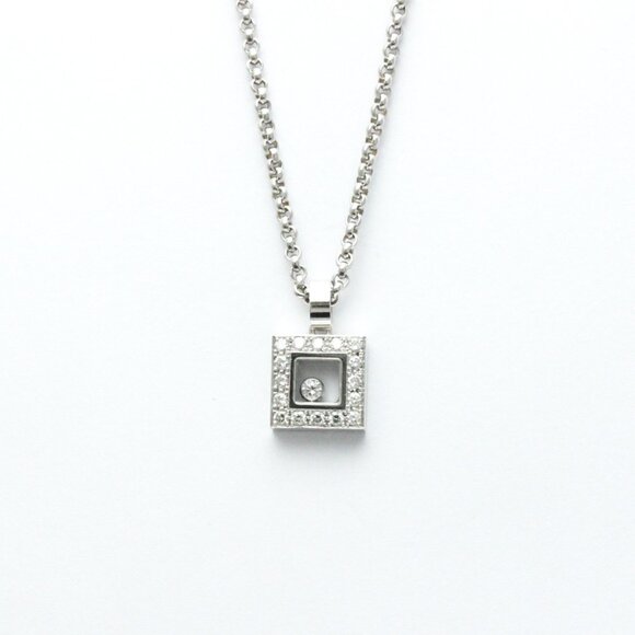 CHOPARD 18k White Gold Diamond Necklace - Picture 1 of 12